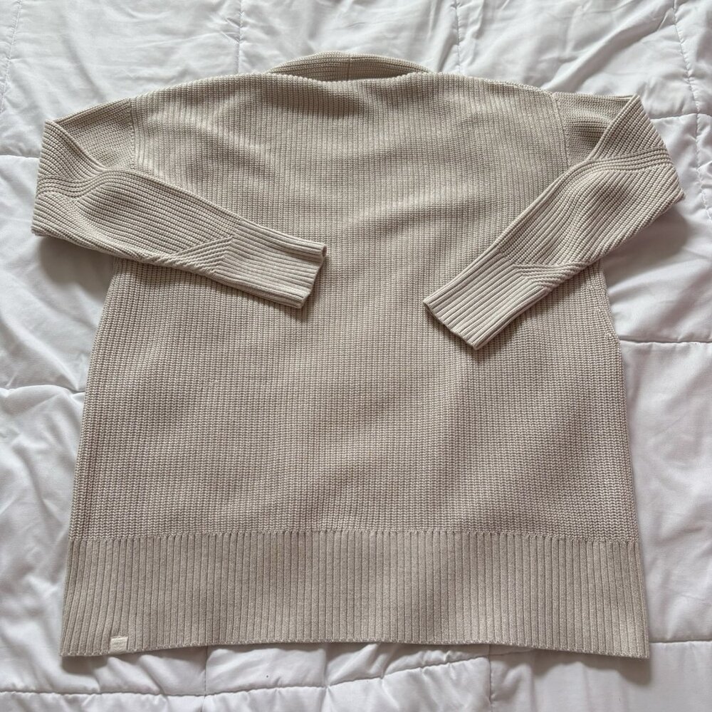 Lululemon Womens Long Sleeve Open Front Cardigan Sweater Tan Womens Size M/L - Picture 8 of 9